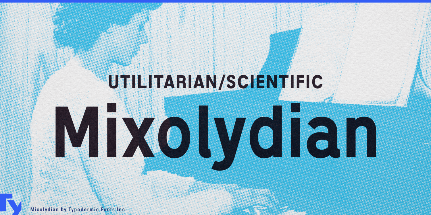 Mixolydian Font Poster #1