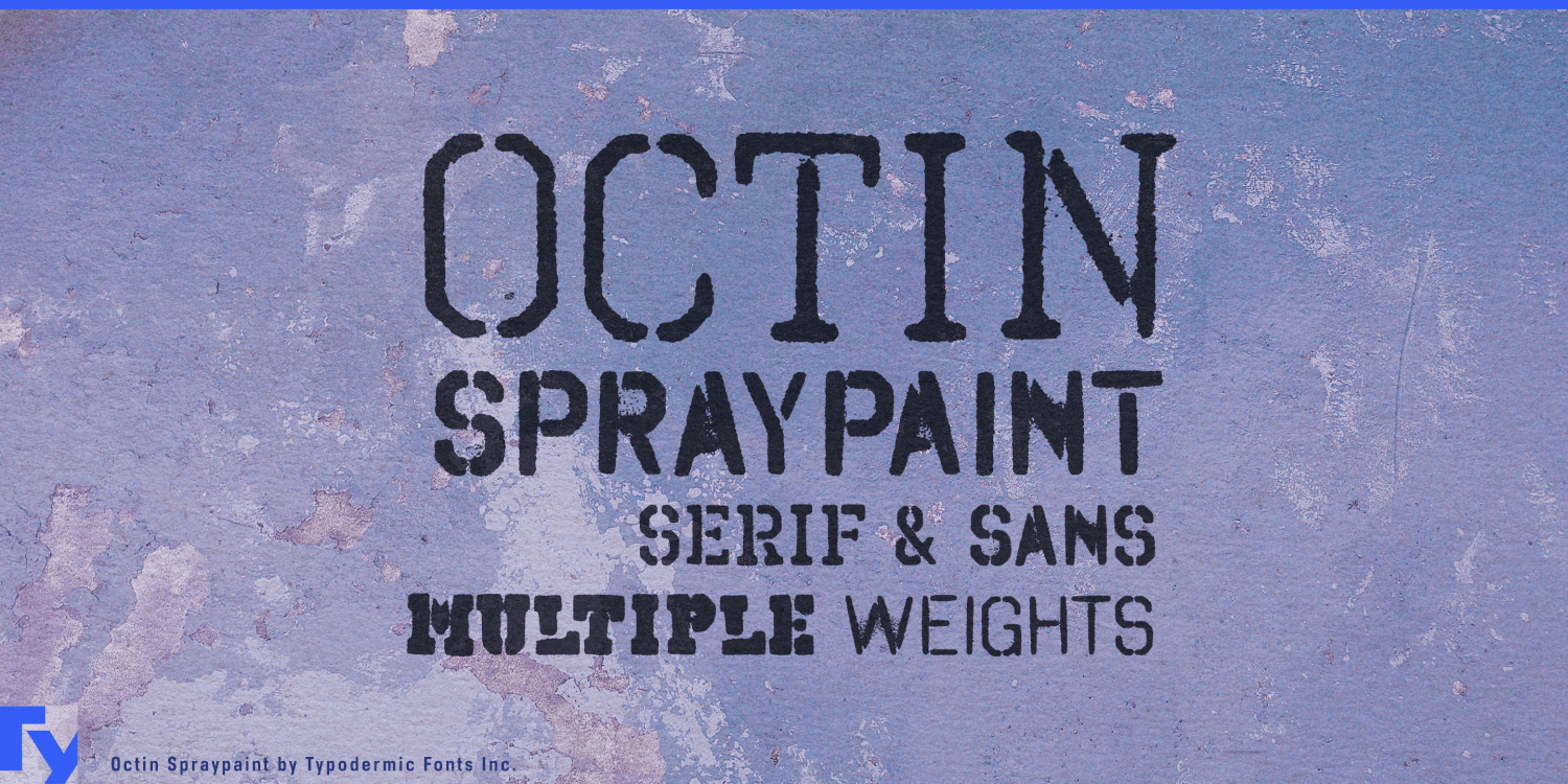 Octin Spraypaint Font Poster #1
