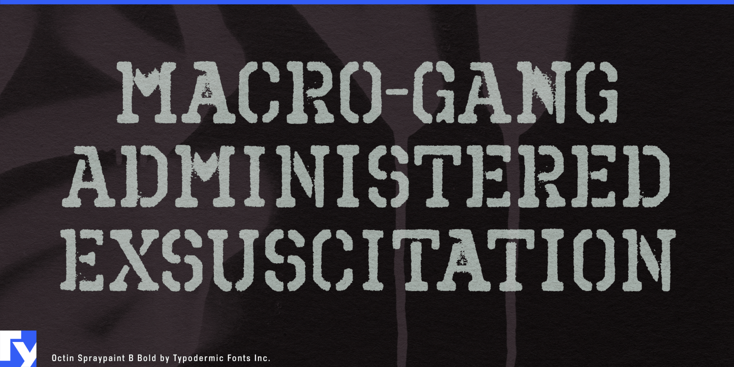 Octin Spraypaint Font Poster #1