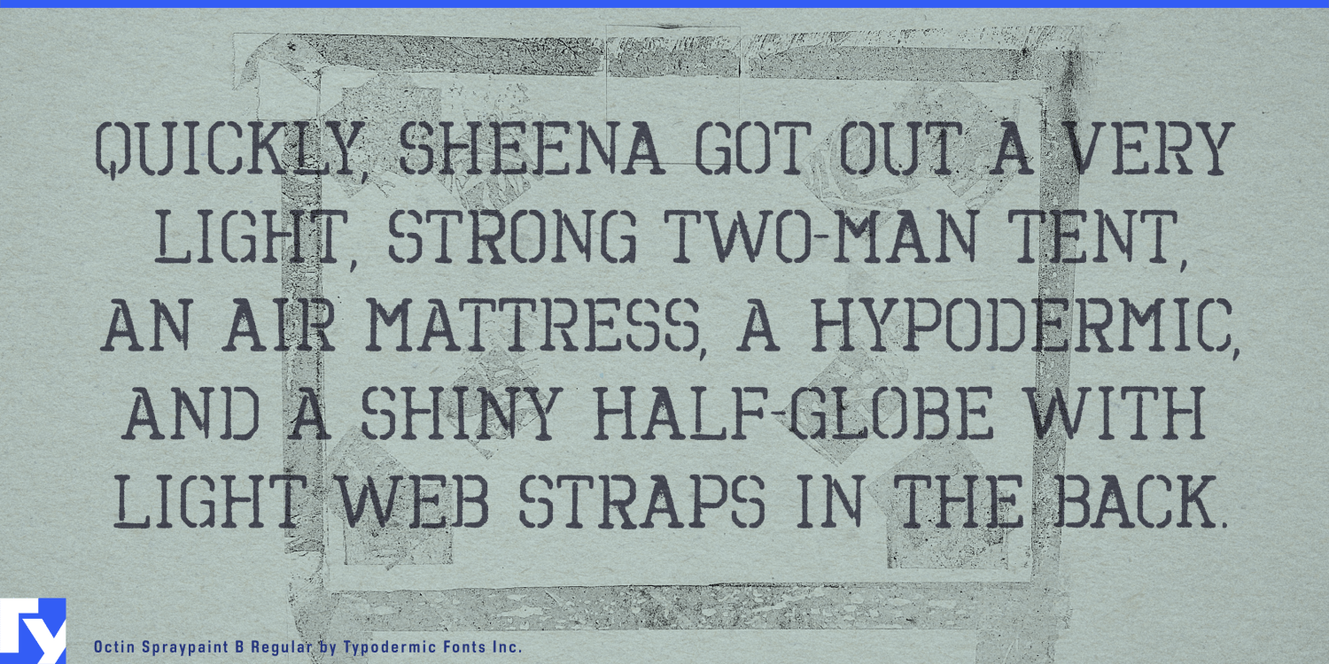Octin Spraypaint Font Poster #1