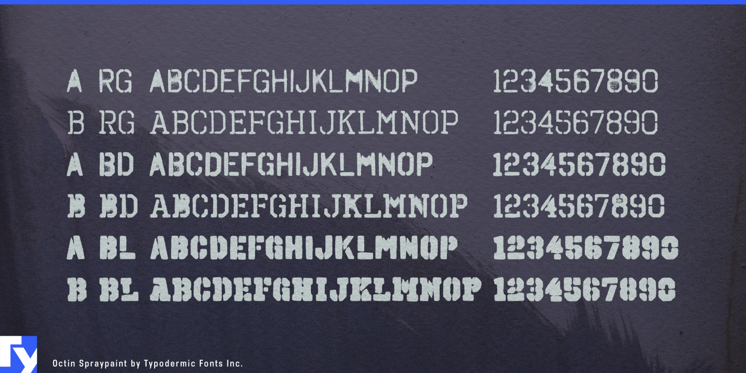 Octin Spraypaint Font Poster #1