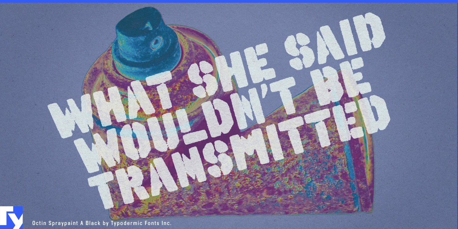 Octin Spraypaint Font Poster #1