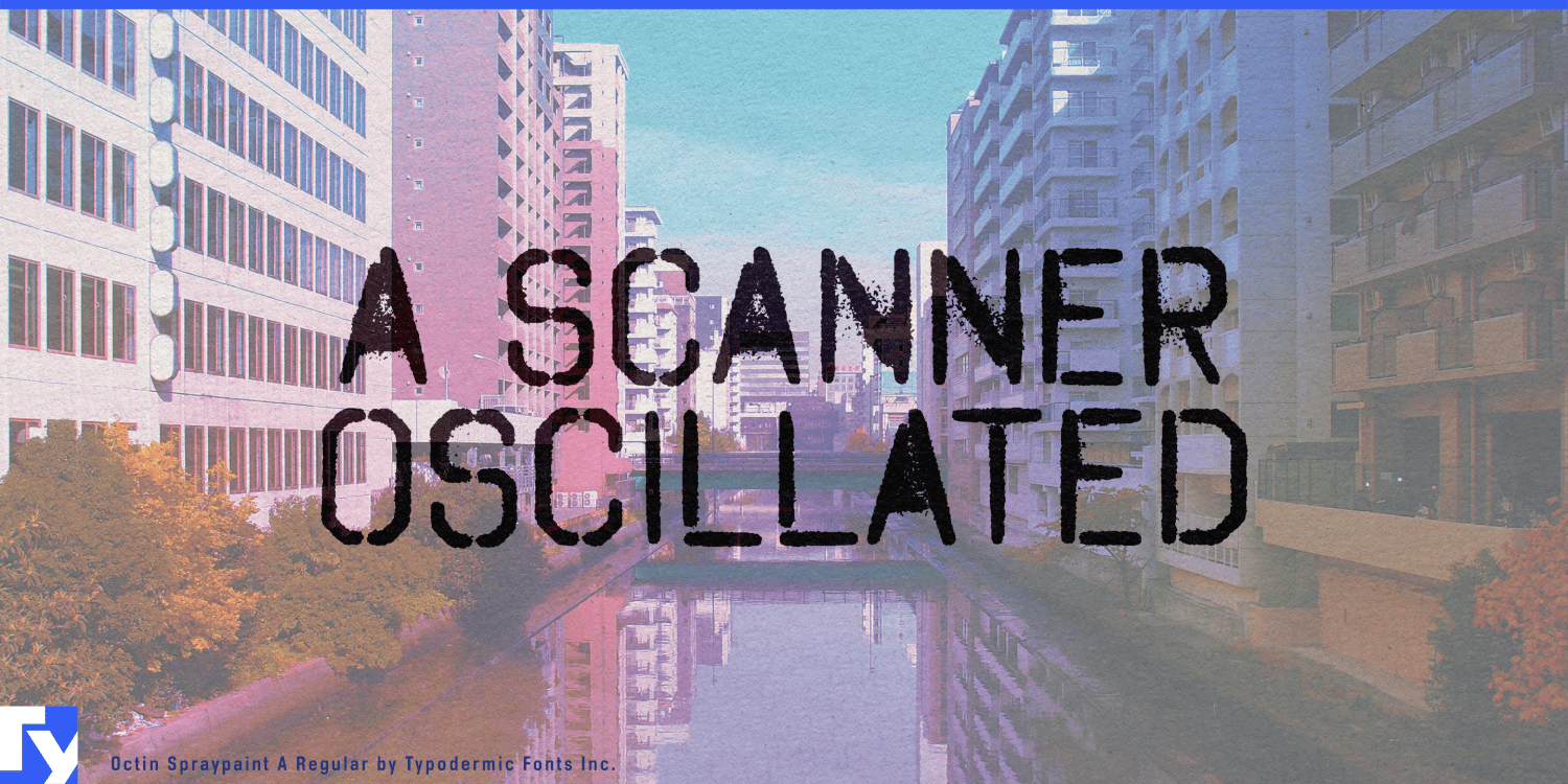 Octin Spraypaint Font Poster #1