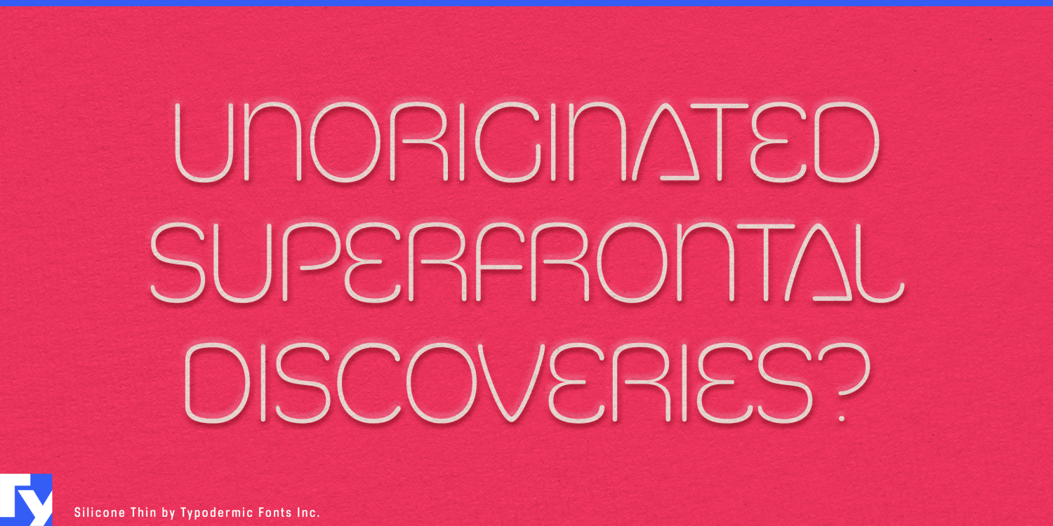 Silicone Font Poster #1