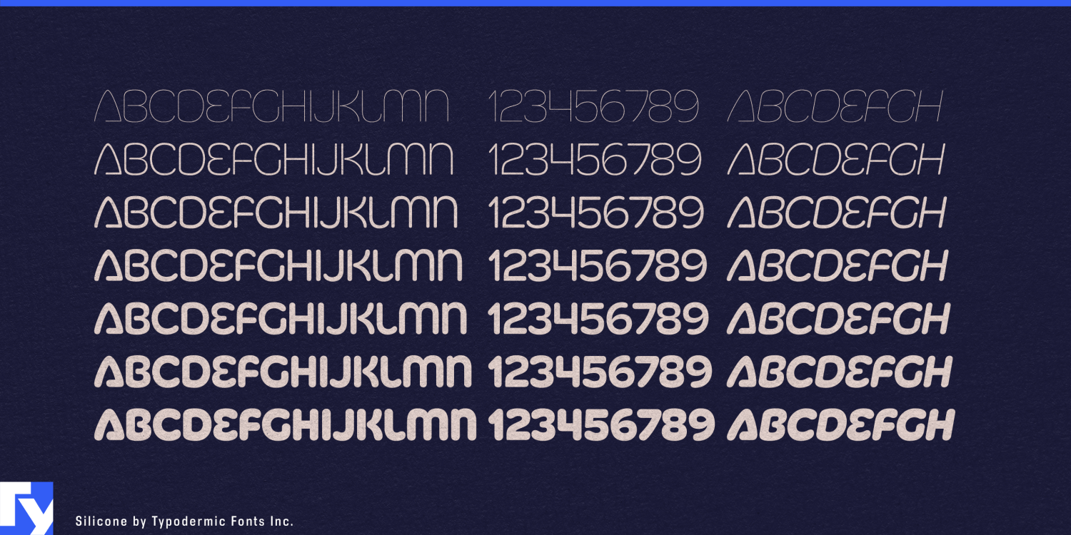 Silicone Font Poster #1
