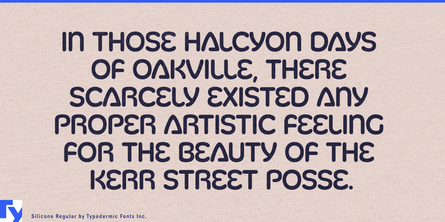 Silicone Font Poster #1