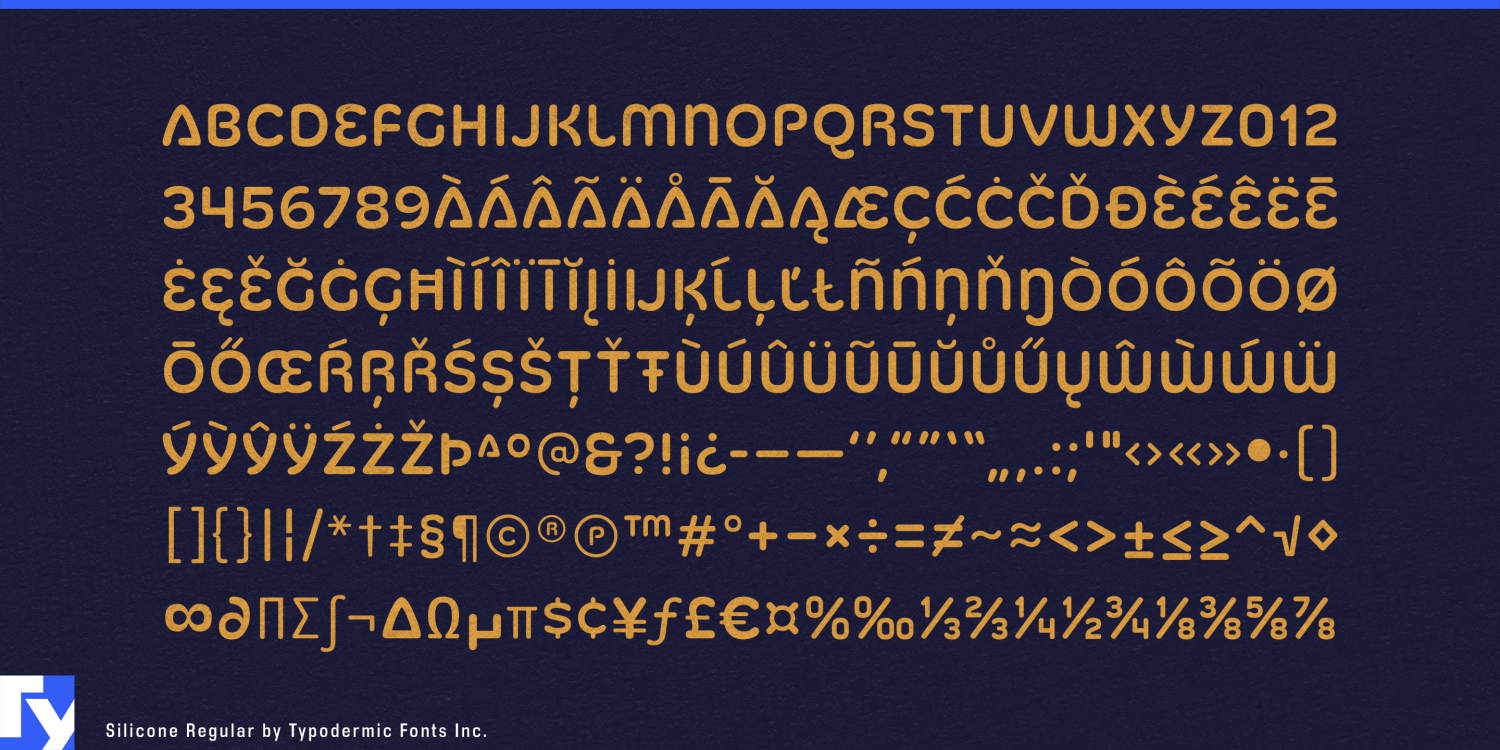 Silicone Font Poster #1