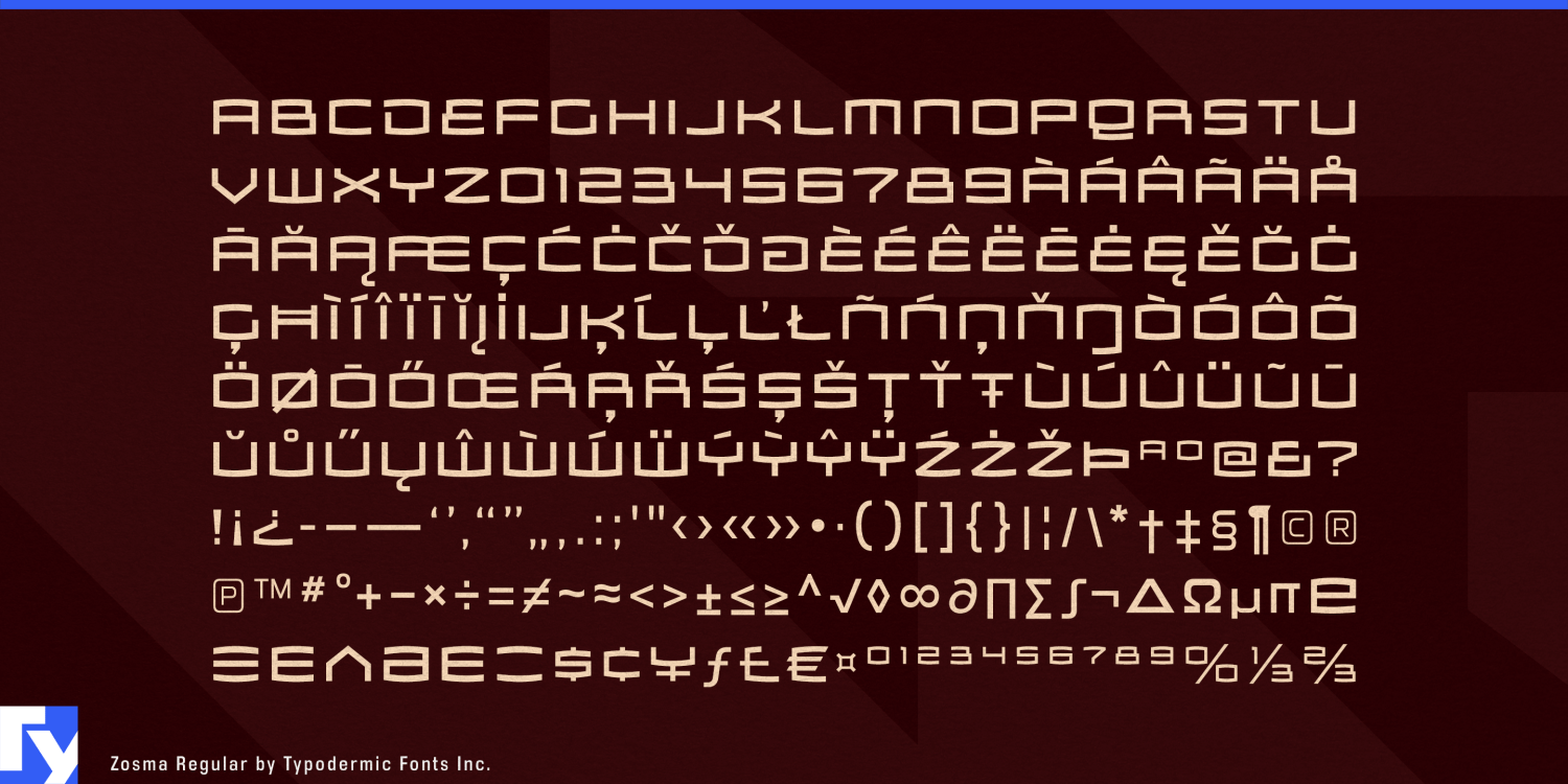 Zosma Font Poster #1
