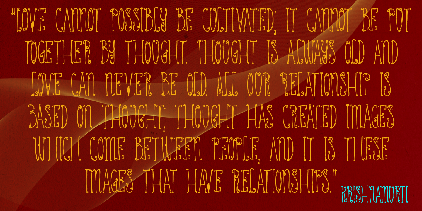 Ashtanga Font Poster #1