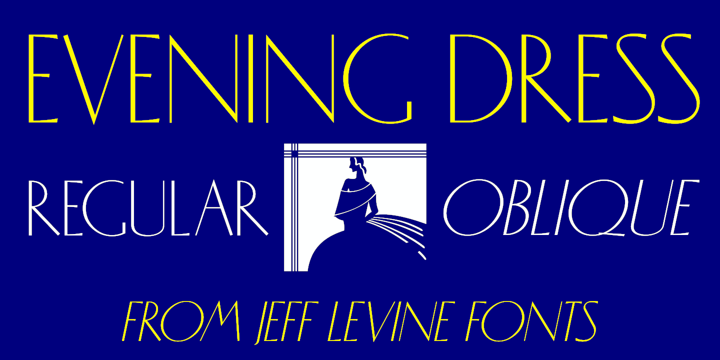 Evening Dress Font Poster #1