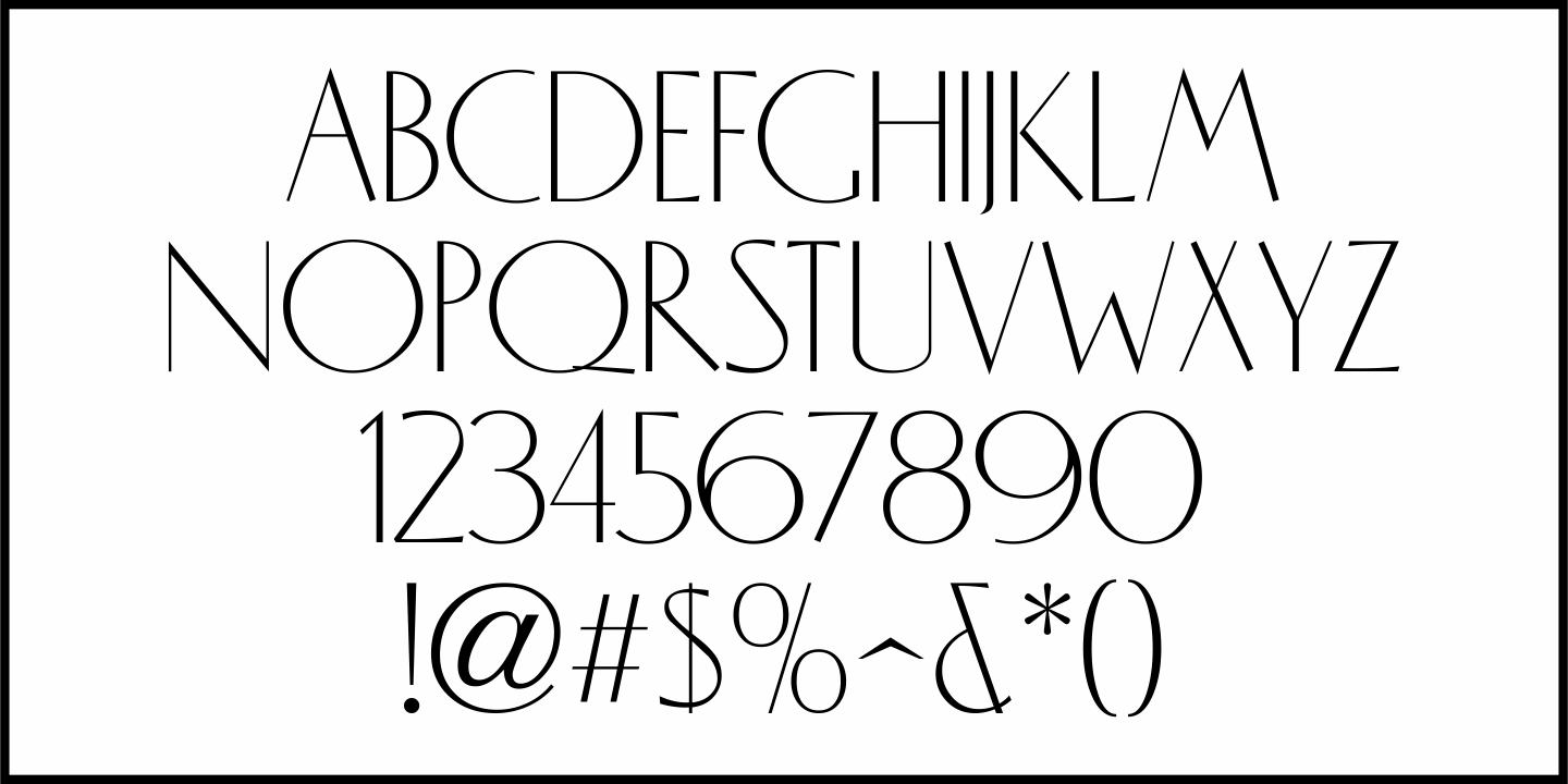 Evening Dress Font Poster #3