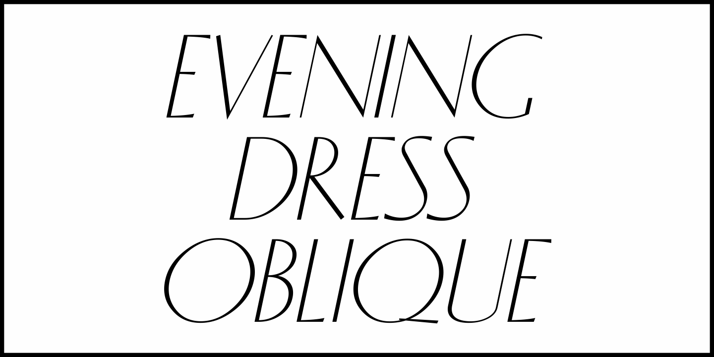 Evening Dress Font Poster #4