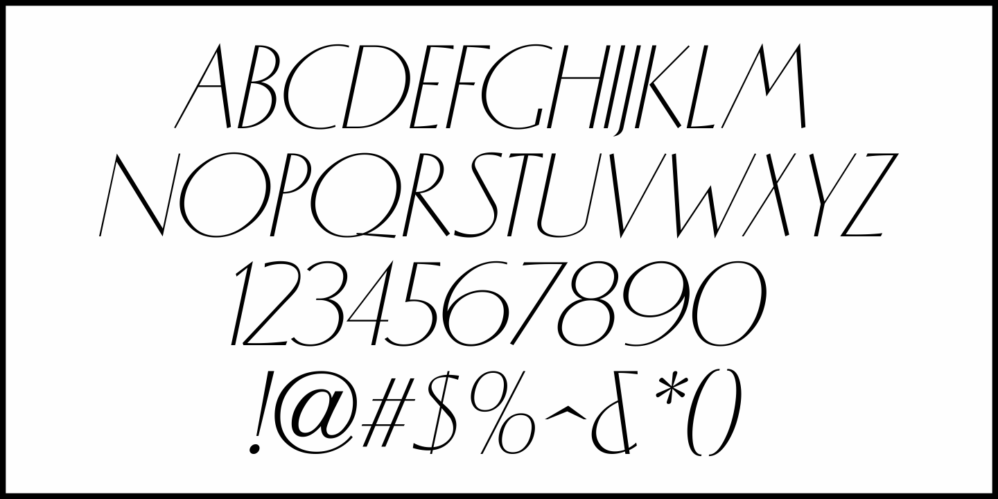 Evening Dress Font Poster #5
