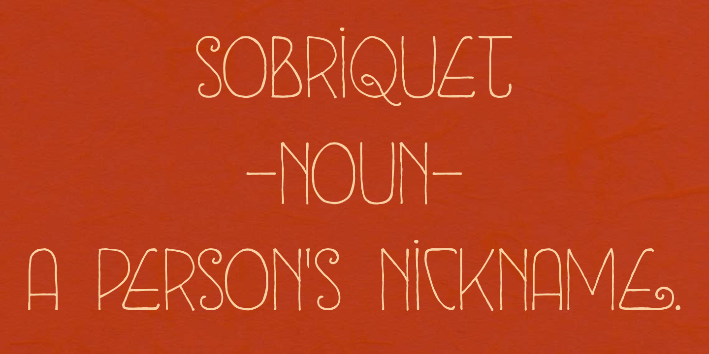 Sobriquet Font Poster #1