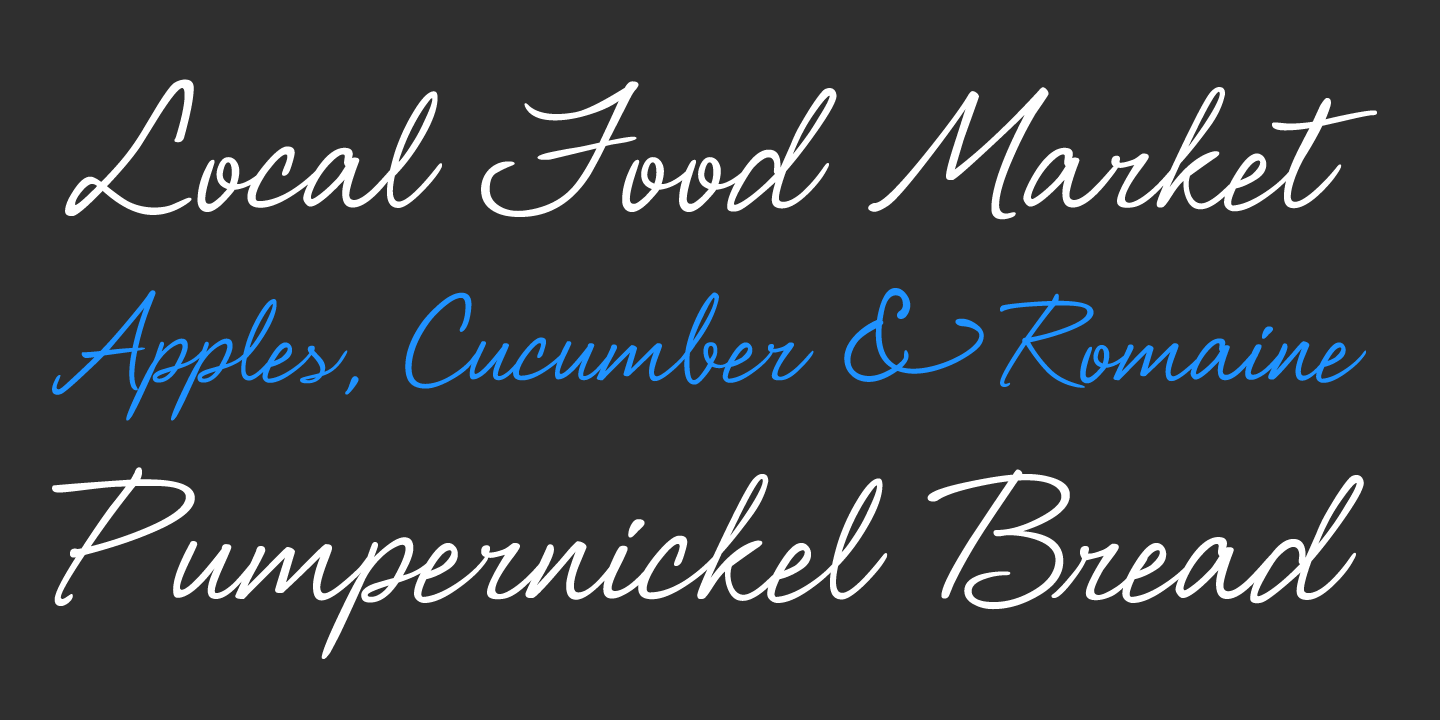 Shimmer Font Poster #1