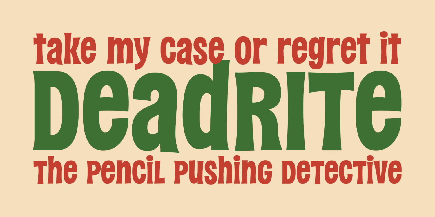 DeadRite Font Family