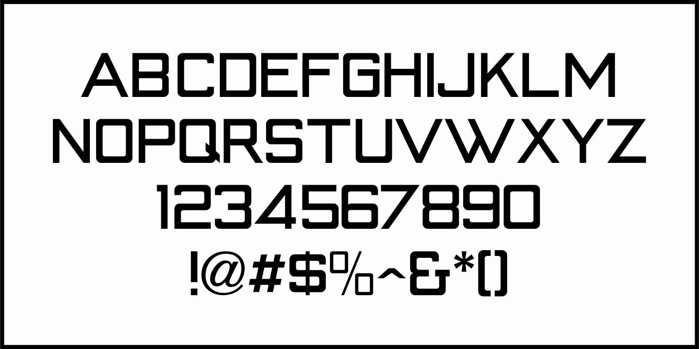 Generic Squared Font Poster #3