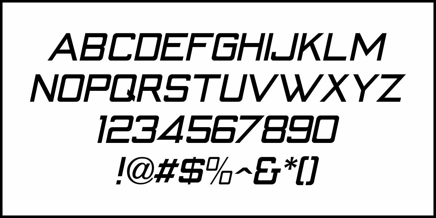 Generic Squared Font Poster #5