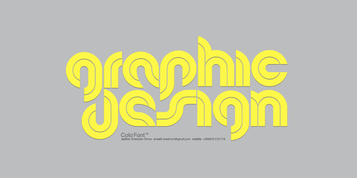 Colo Font Poster #1