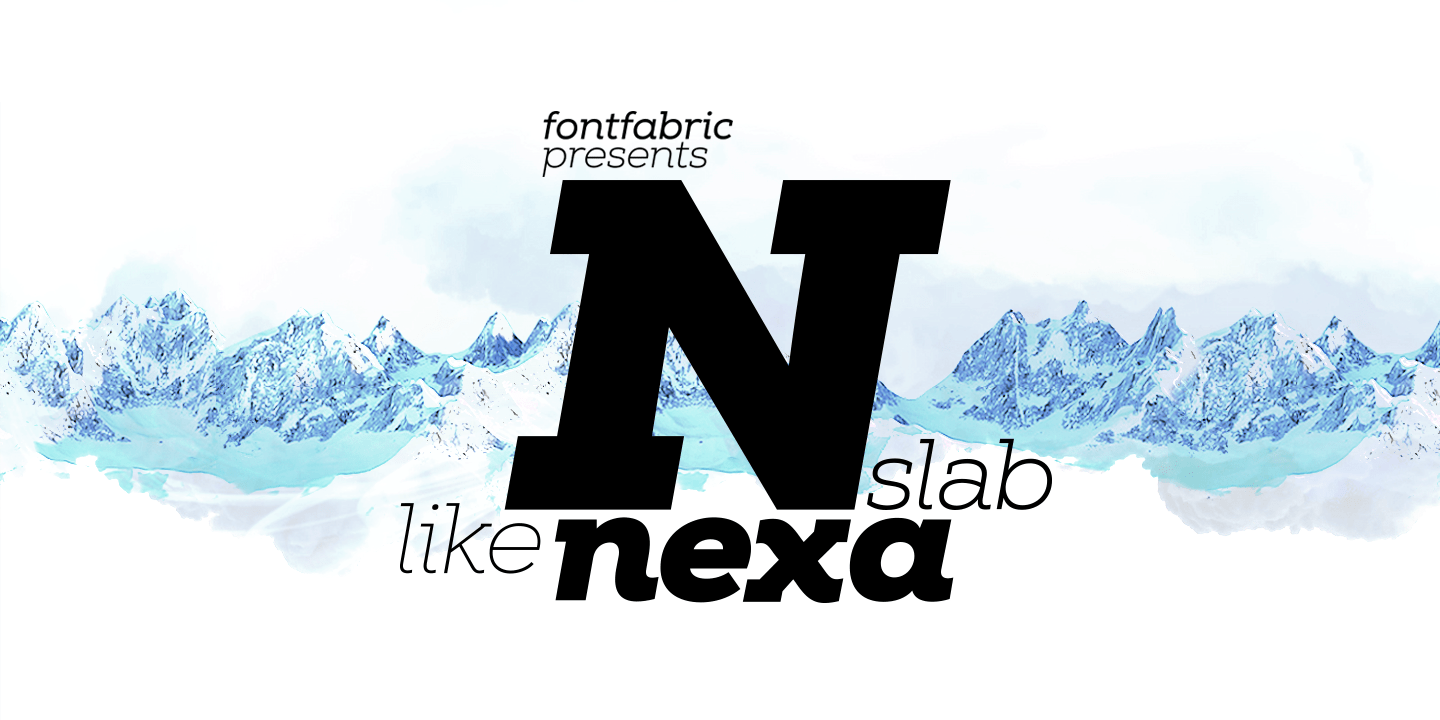 Nexa Slab Font Poster #1