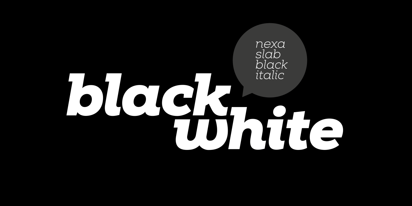 Nexa Slab Font Poster #1