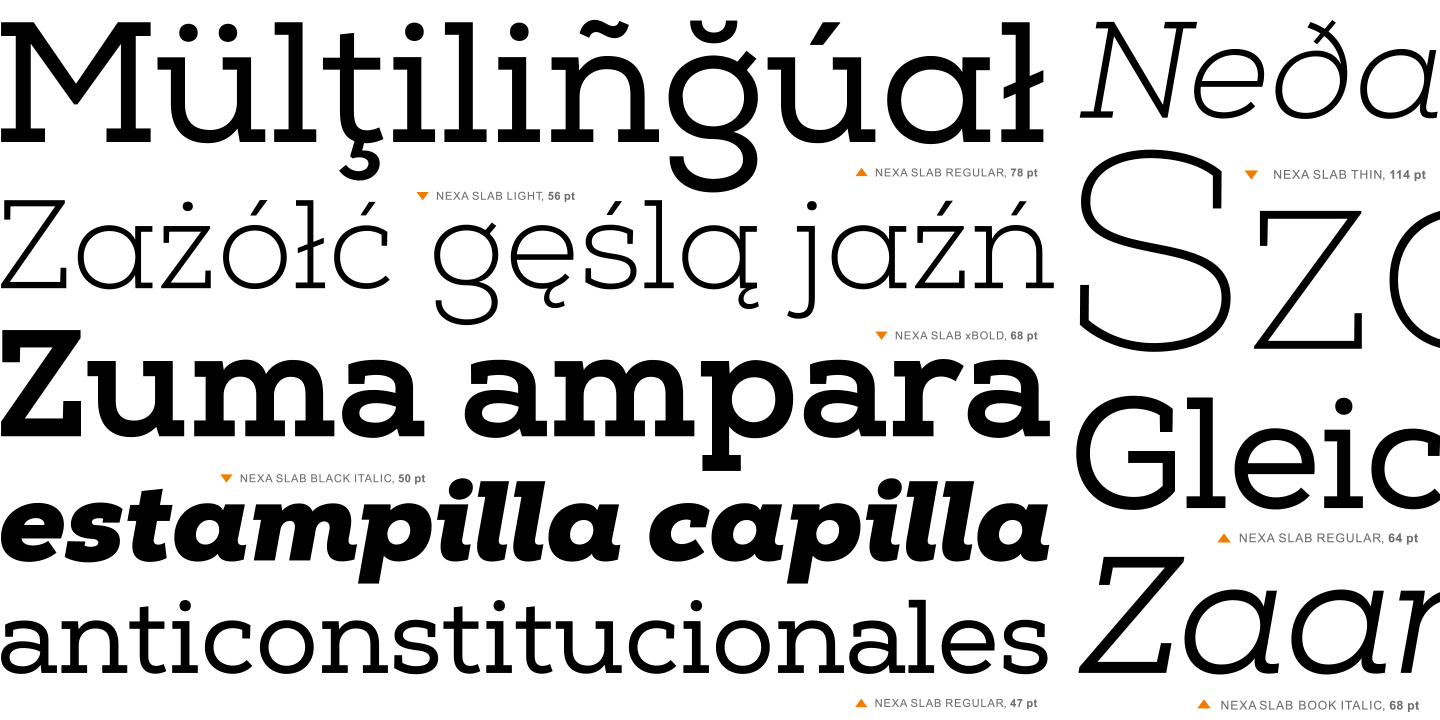 Nexa Slab Font Poster #1