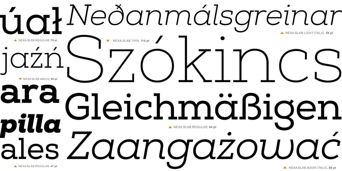 Nexa Slab Font Poster #1