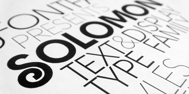 Solomon Font Poster #1
