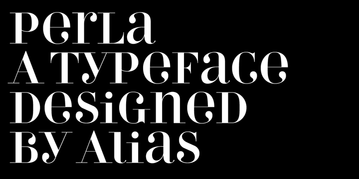 Perla Font Poster #1