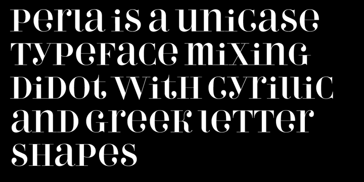 Perla Font Poster #1