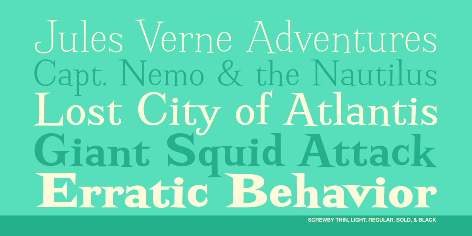 Screwby Font Poster #1