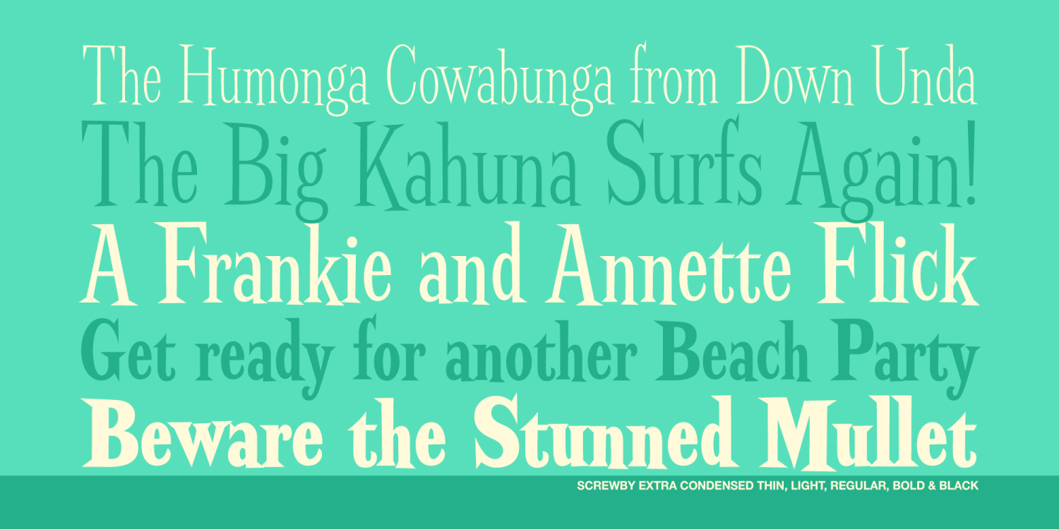 Screwby Font Poster #1