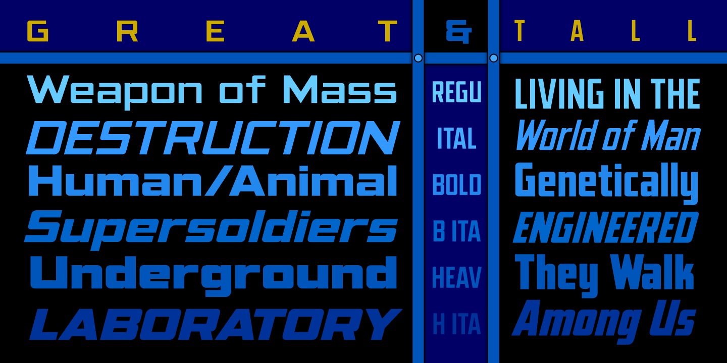 Elephantmen Variable Font Poster #1