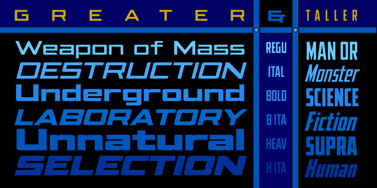 Elephantmen Variable Font Poster #1