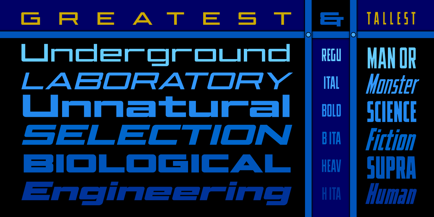Elephantmen Variable Font Poster #1