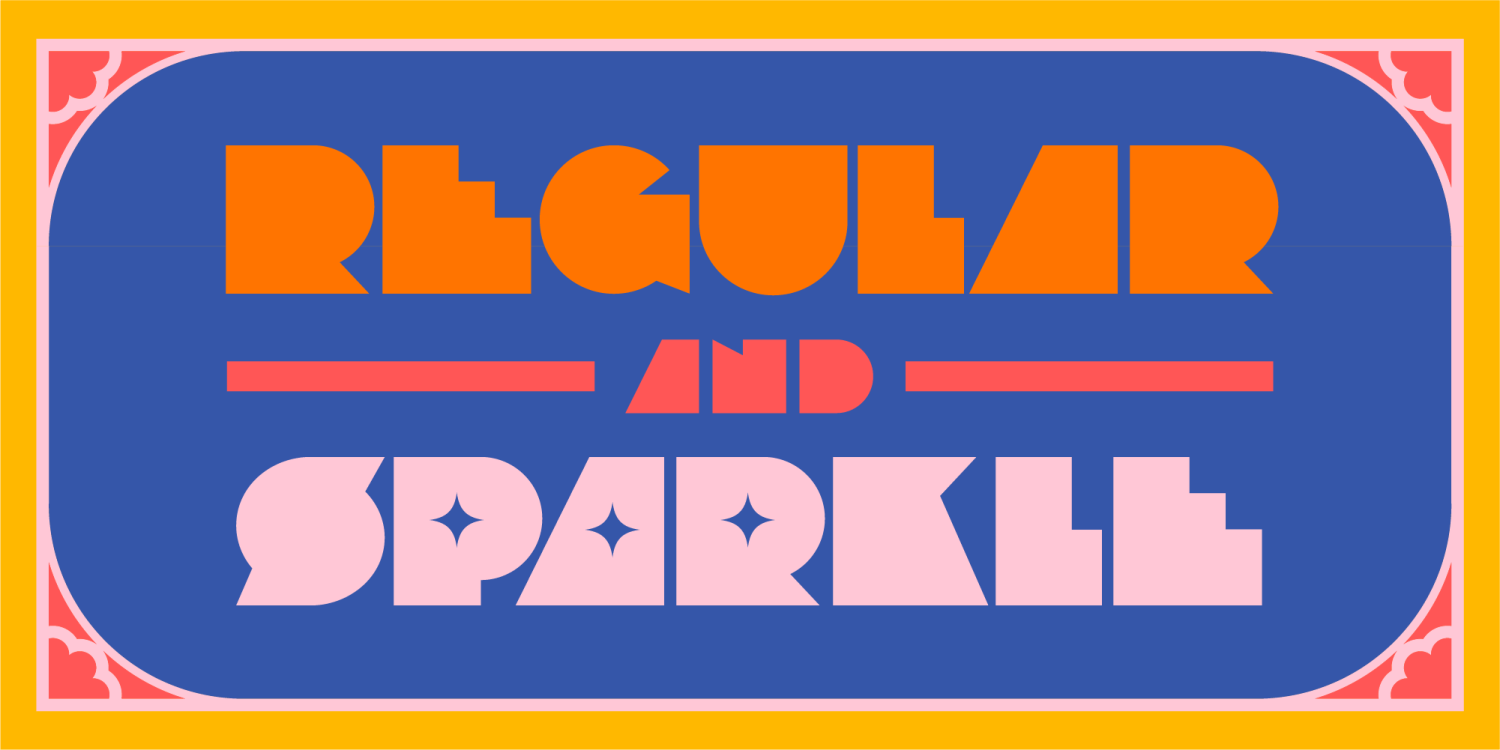 Blonk Font Poster #1