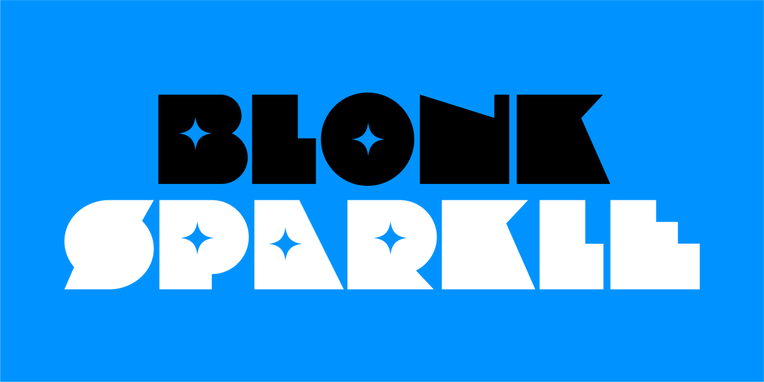 Blonk Font Poster #1