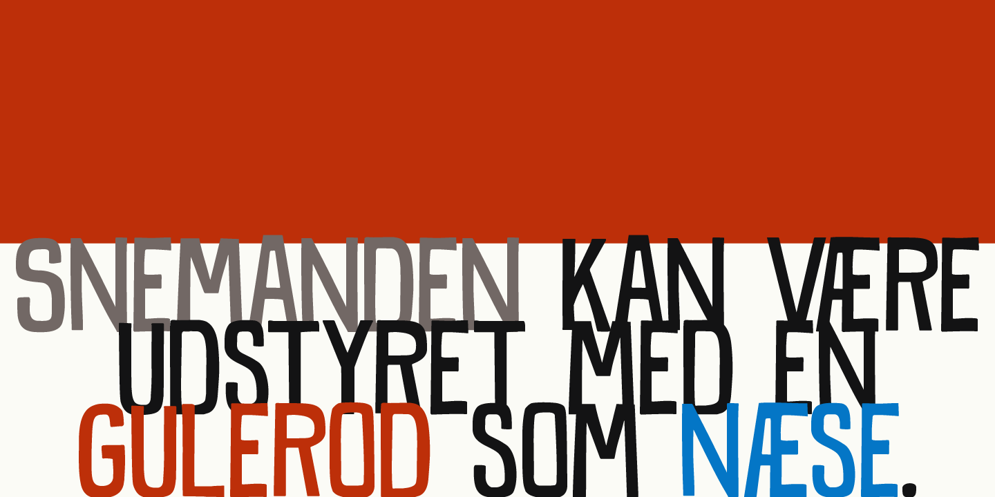 Snemand Font Poster #2