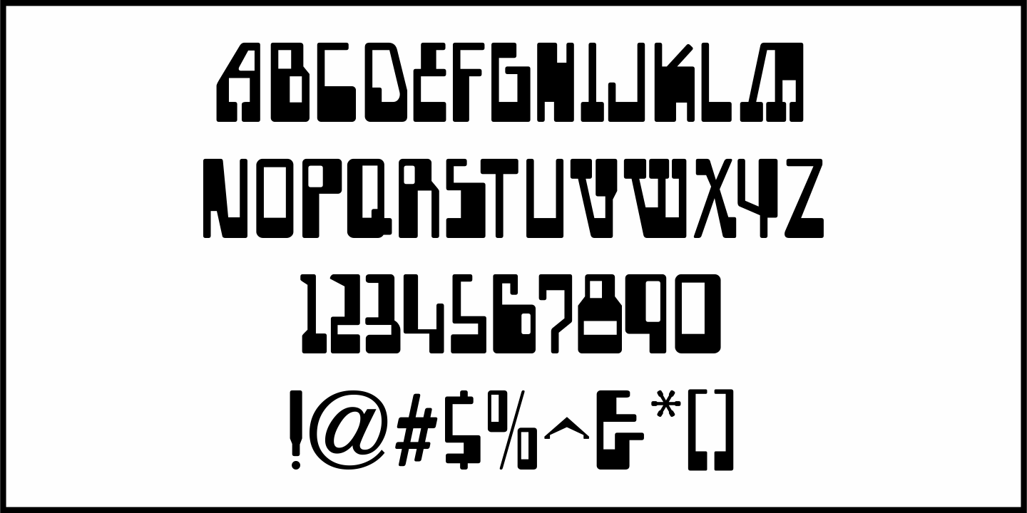 Retro Checkbook Font Poster #1