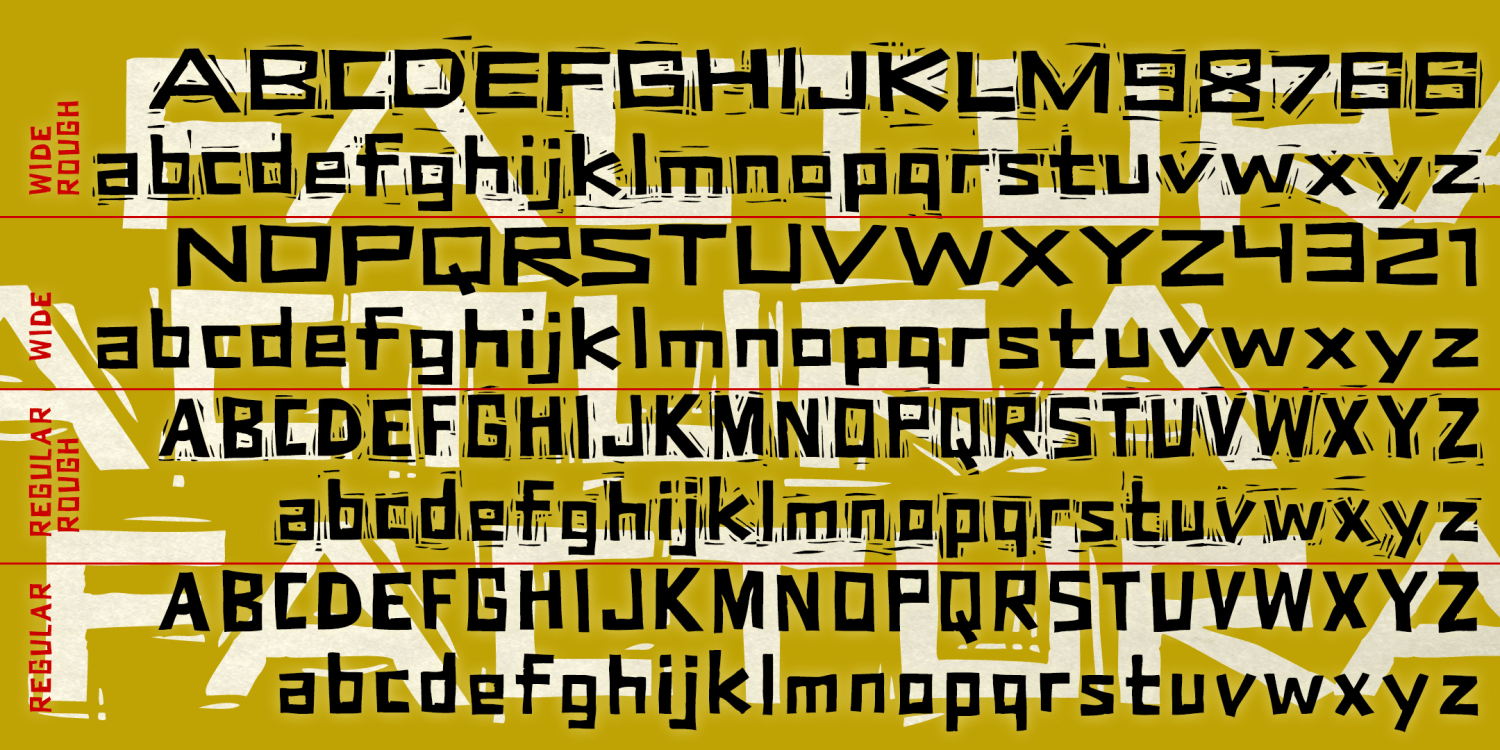 Factura Wide Font Poster #1