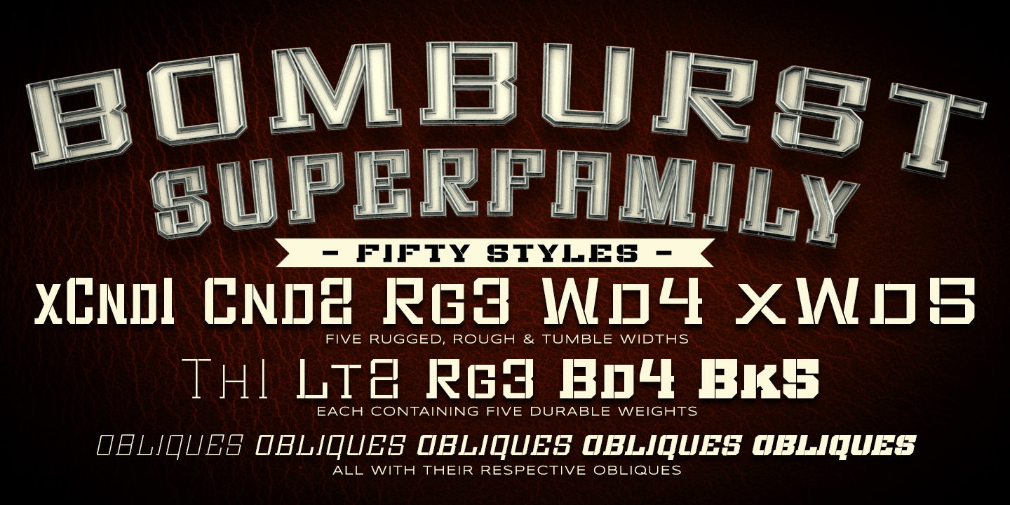 Bomburst Font Family Poster