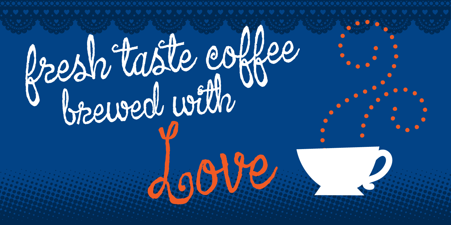 Coffee Drinker Font Poster #1