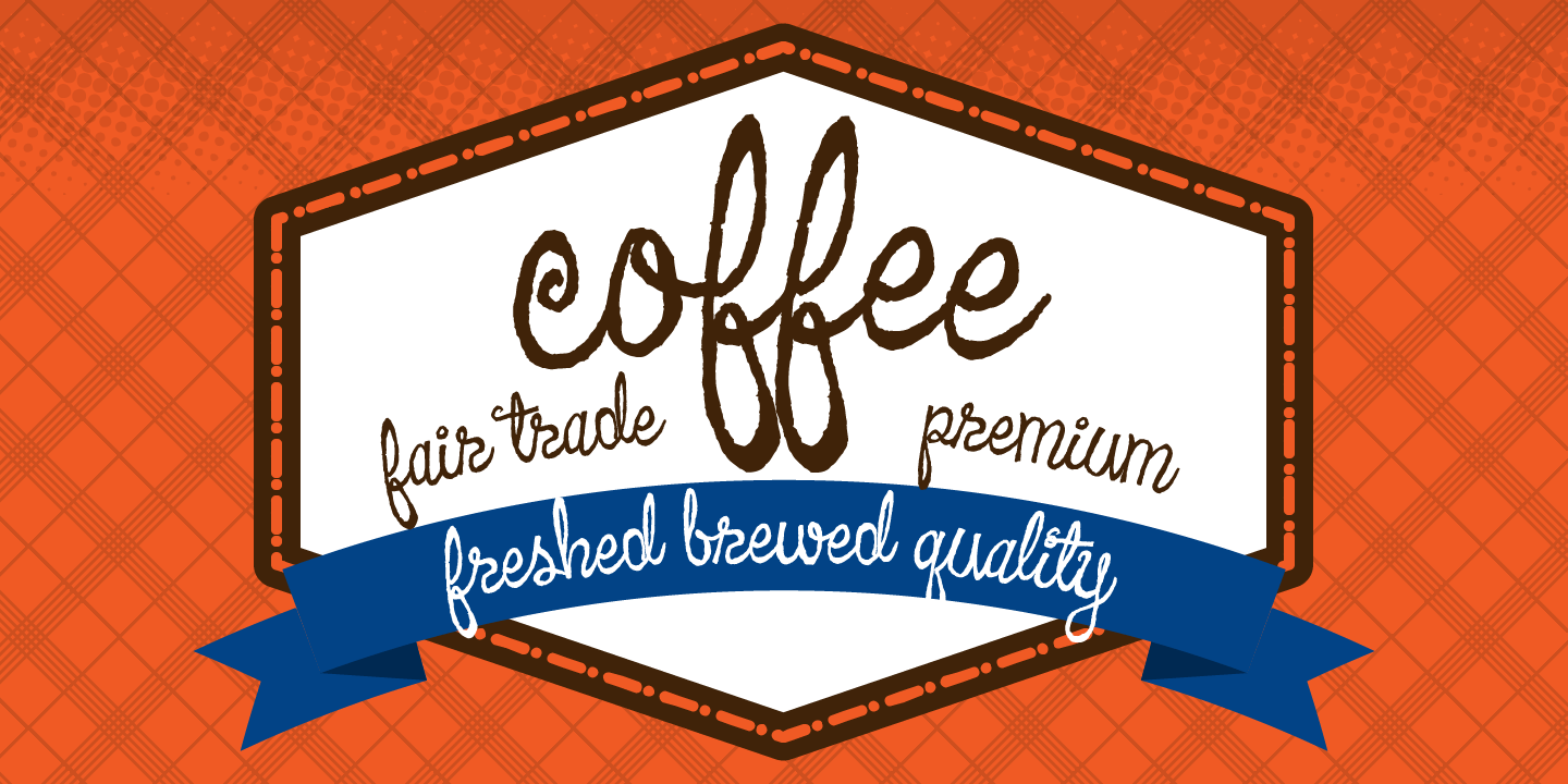 Coffee Drinker Font Poster #1