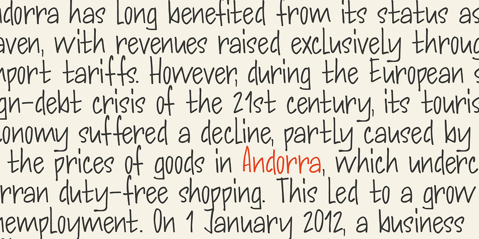 Andorra Script Font Poster #2