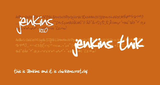 Jenkins v2.0 Font Poster #1