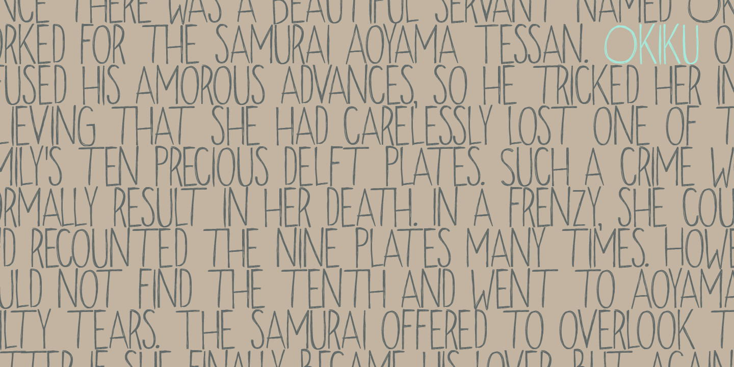 Okiku Font Poster #1