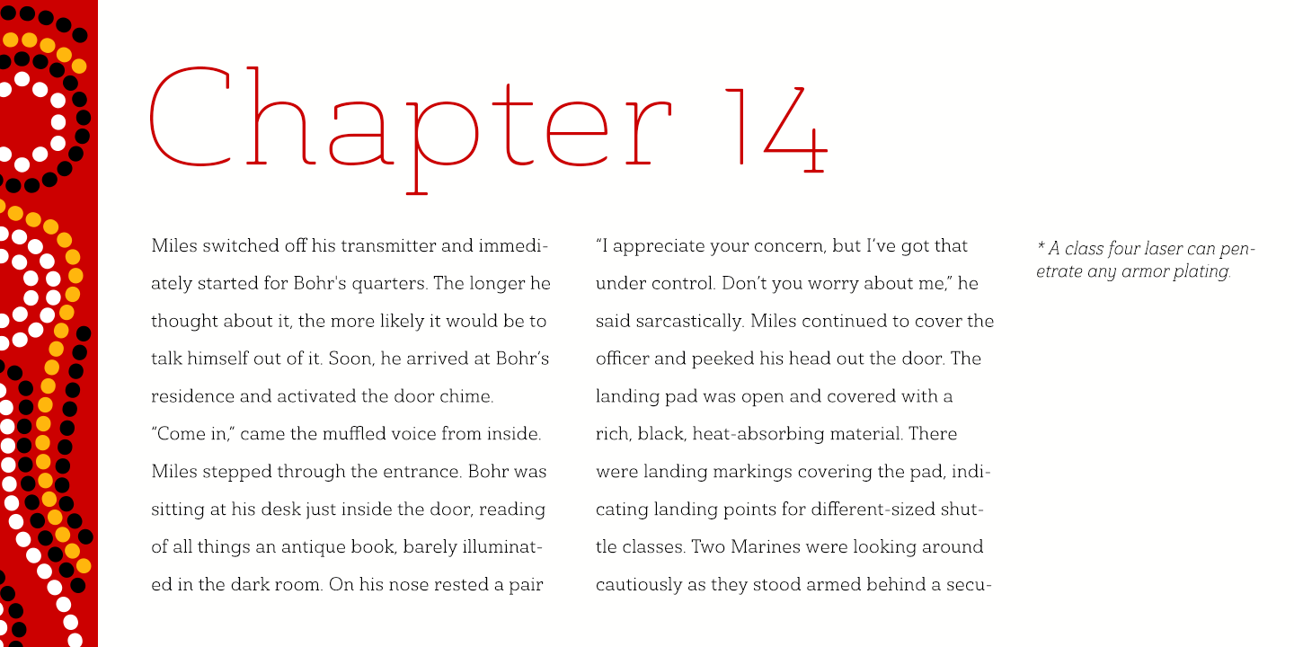 Ainslie Slab Font Poster #1