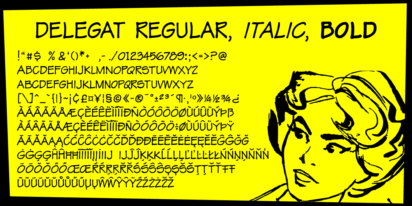 Delegat Font Poster #1