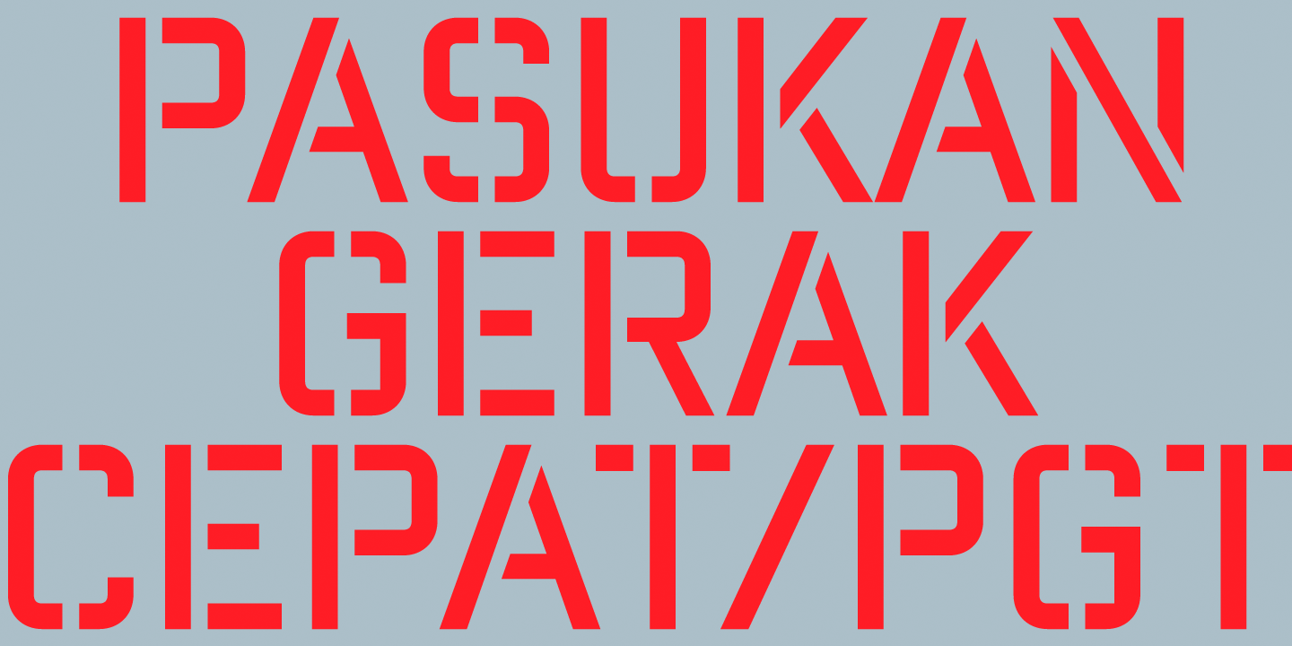 Reload Alt Stencil Font Poster #1