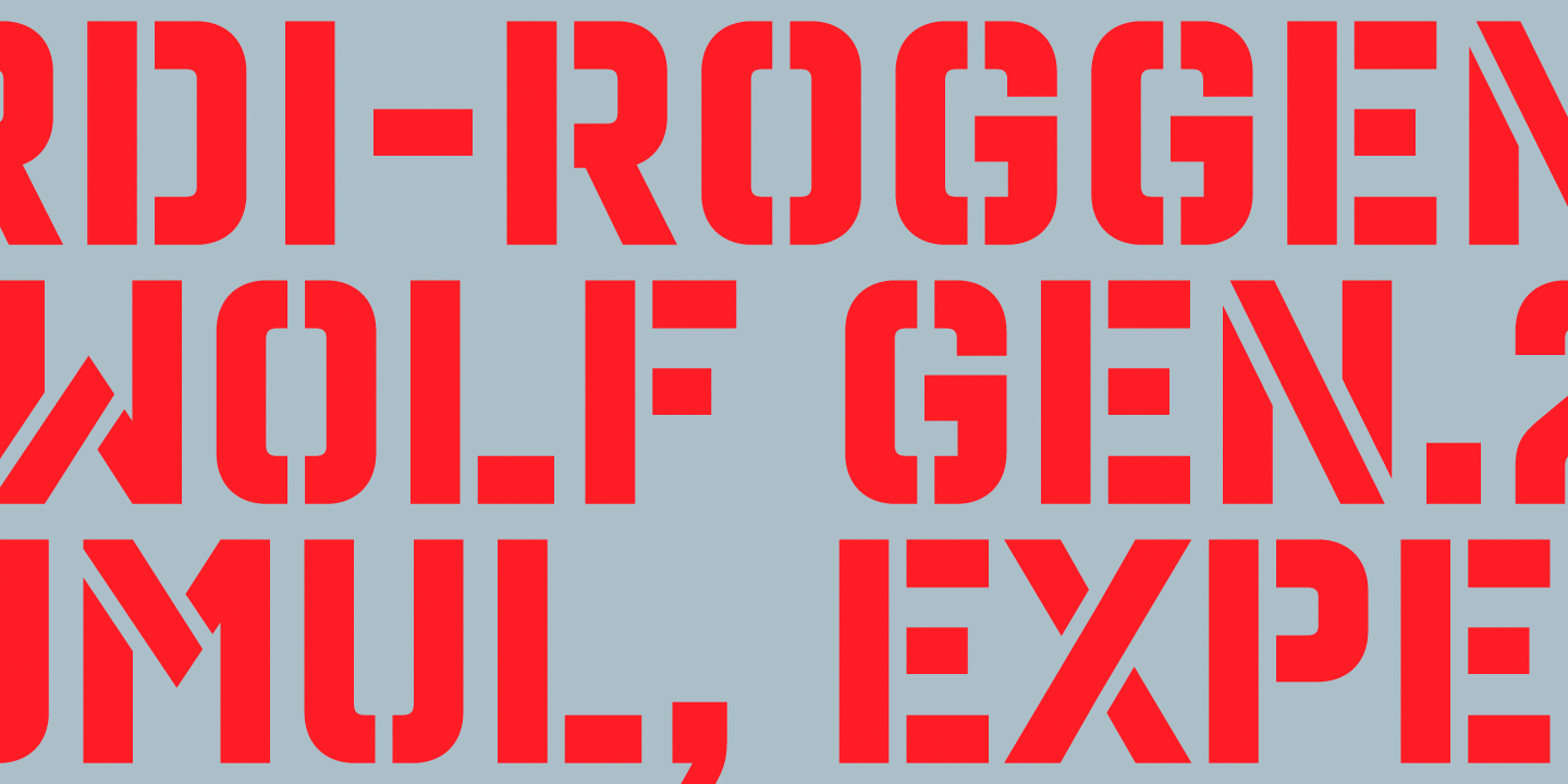 Reload Alt Stencil Font Poster #1